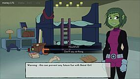 Raven gives a handjob in 18Titans Episode 13