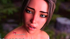 Cute brunette teen craves my big cock in 3D game