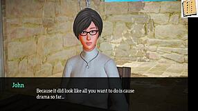 small tits anime girl in my new family series