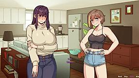 Big-boobed futa and her sexy bestie dive into wild hentai gameplay.