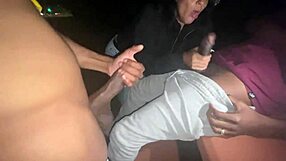 yolanda yamz sucks two dicks at local park