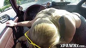 Blonde Babe Bangs In Pawnshop