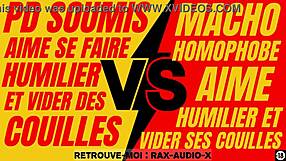 A powerful French hetero master dominates a young gay submissive in a hard plan.