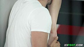 Busty Alexa Flexy Teases With Footjob, Flexible Doggy, Oral Licking, And Riding Her Shaved Body