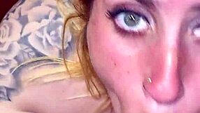 Blonde deepthroats and squirts during anal sex