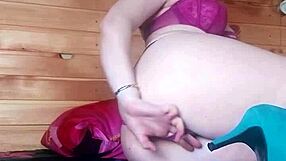 Masked Blonde Girl Fingers Wet Pussy to Wild Climax