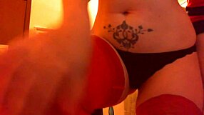 European long hair girl double penetrates ass!