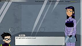 Teen Blackfire Enjoys Wild Fun in 18Titans Game