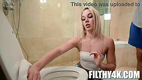 Skipping chores led to wild sex with filthy rich Kelsey Kane. Her petite body took it all!