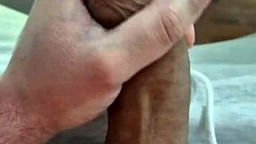 stroking a delicious cock in bisexual gay scene