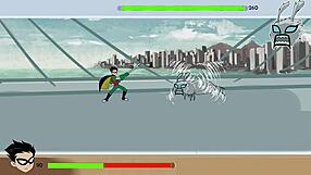 Finally, I'm getting to bang Starfire in 18Titans part 5 after wild cartoon action. It's the hottest anime game scene I've played yet.