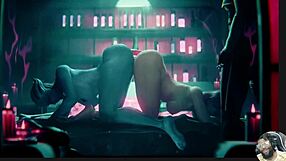 Man, Juno and Ellie get wild with tight tits in Mass Effect!