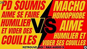 A powerful French hetero master dominates a young gay submissive in a hard plan.