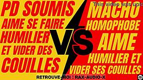 A powerful French hetero master dominates a young gay submissive in a hard plan.