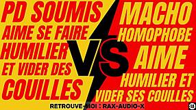 A powerful French hetero master dominates a young gay submissive in a hard plan.