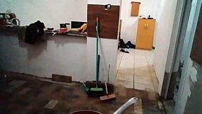 Blonde MILF Stella Still SHOWS BIG TITS in Kitchen. Full on Red for Sexy Fun!