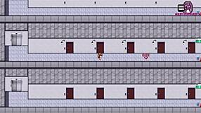 Masturbating naked at a stranger's door and recording it