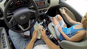 Dani Desire offers a wild, lusty blowjob