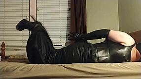 Crossdresser in Self Bondage: Bound and Gagged?