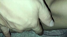 Wow, playing doctor with my tight teen stepdaughter! Her shaved pussy gets a smooth massage in homemade action.