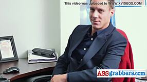 queer hardcore threesome with white hunks at the office