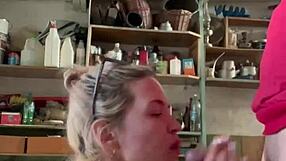 i feel tension as guy meets young 18+ girl in fathers garage