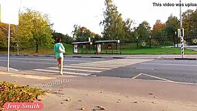 Jeny Smith rocks transparent dress in public flashing.