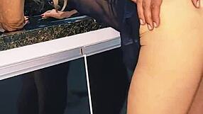 feel the rush as we fuck the blonde milf in the sink and cum inside