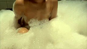 We're a perverted Japanese couple having sex in the bubble bath