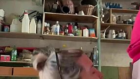 i feel tension as guy meets young 18+ girl in fathers garage