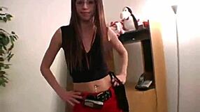 Petite Slut Capri Gives Handjob with Glasses!