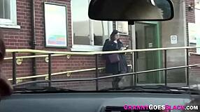 granny slut takes a hard pounding from a black stud in wild session