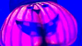 Happy Halloween turns into steamy homemade action with big ass couple