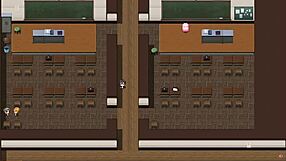 Sister Gives Blowjob Under Counter at Work - NTR Online Part 9