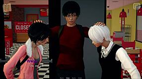 my bully is my lover in homemade 3d scene