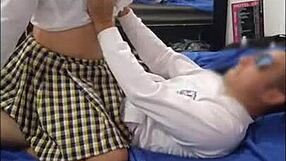 Mexican Teen Student Seduces Athletic Professor for Top Grades. His Huge Cock Amazes Her!