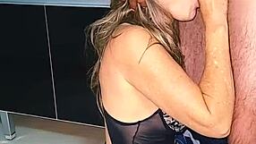 feel the rush as we fuck the blonde milf in the sink and cum inside