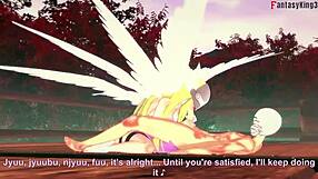 Angelwomon evolving to fuck 3 digimon in full fantasyking3 hentai.