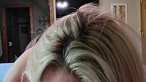 Dirty talking hotwife receives a facial after getting her pussy pounded.