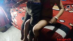 Desi-husfru blir busig under städningen