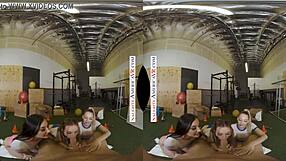 Aiden Ashley And Jazmin Luv Surprise Trainer With Blowjob!