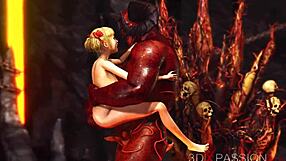 Ördög morog: hajolj le, forró csaj, vedd be mélyen a szörnyeteg farkamat a pokolba!