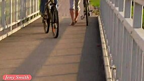 Jeny Smith rocks transparent dress in public flashing.