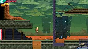 Wow! Cute blonde's big ass pounded by monster cock in game