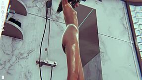 Skinny Girl Gets Fucked In Shower!