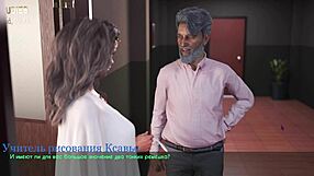 Hentai teacher slut exposes big ass and nipples in public 3D lust