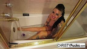 Sexy Makeup Room Bath Bts with Sexy Christy Mack