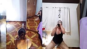 Mirelladelic Striptease Personalizado With Ripped Fishnets And Big Ass