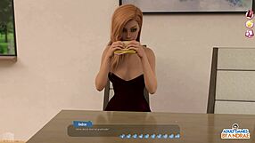 Эп7: Белль поймали за мастурбацией с дилдо в горячей хентай-игре