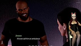 Stripper gives blowjob in club